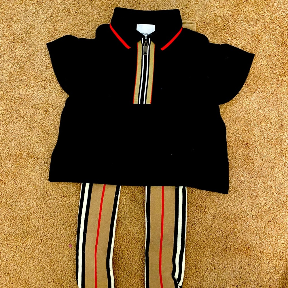 Toddler Burberry Shirt & tights